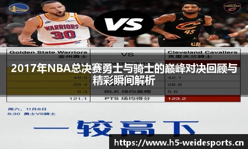 2017年NBA总决赛勇士与骑士的巅峰对决回顾与精彩瞬间解析