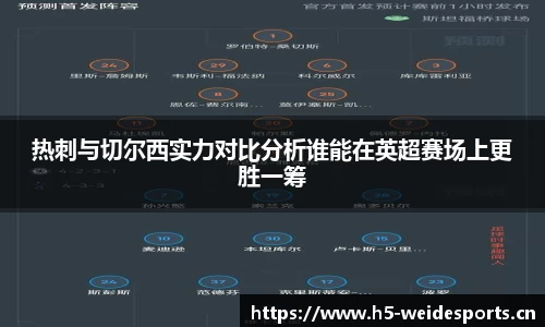 热刺与切尔西实力对比分析谁能在英超赛场上更胜一筹